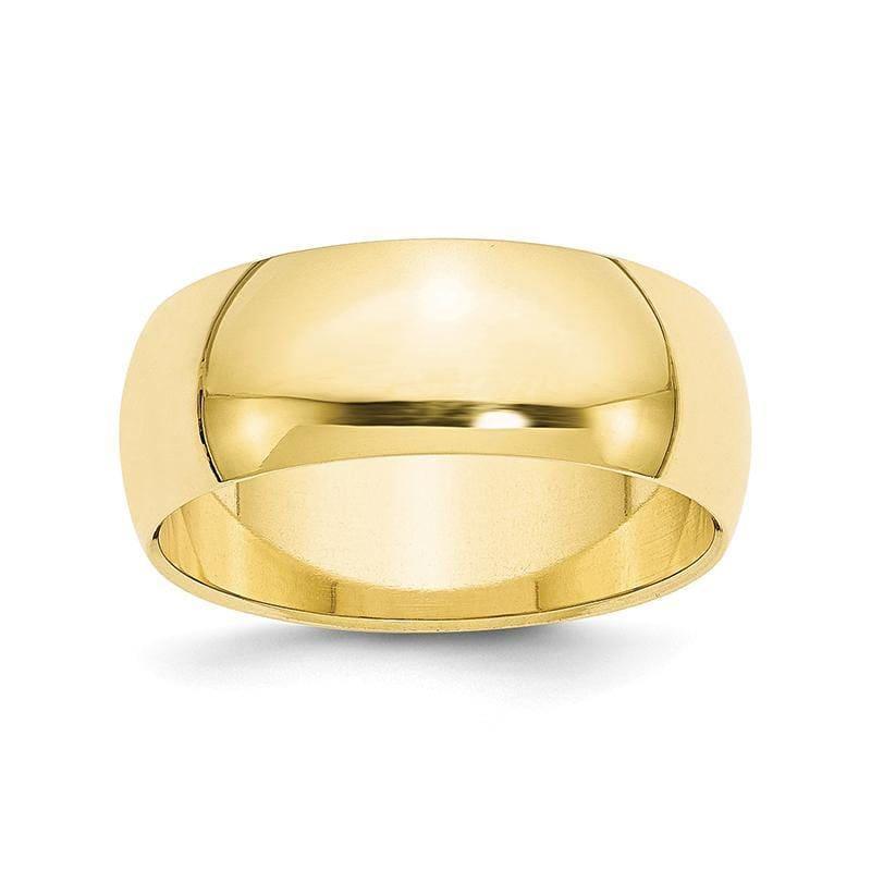 10K 8mm Half Round Band - Seattle Gold Grillz