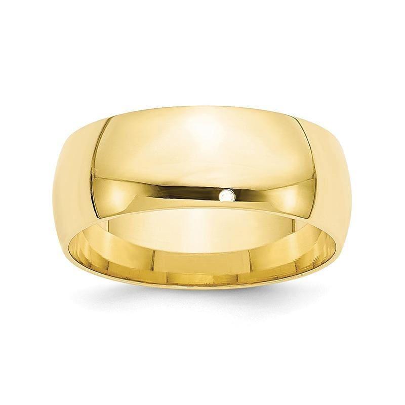 10K 8mm Lightweight Comfort Fit Band - Seattle Gold Grillz