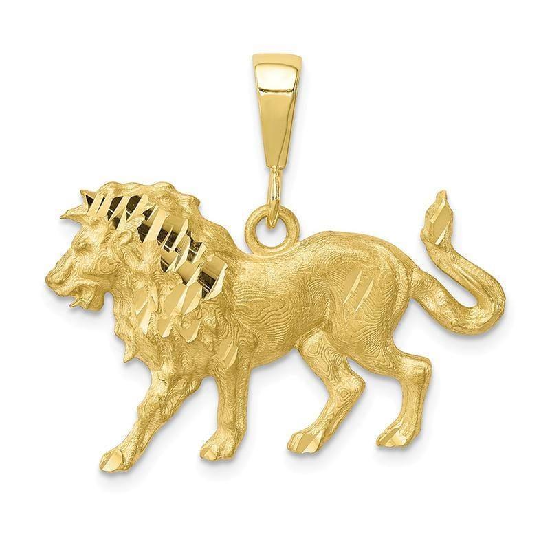 10k Diamond Cut Lion Charm - Seattle Gold Grillz