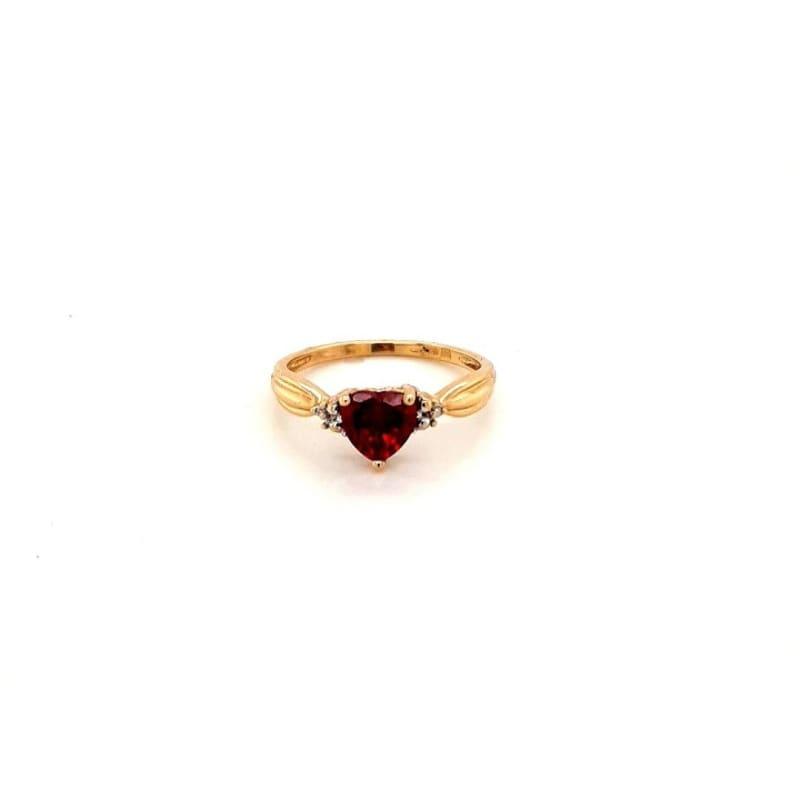 10k Gold Synthetic Ruby Ring - Seattle Gold Grillz