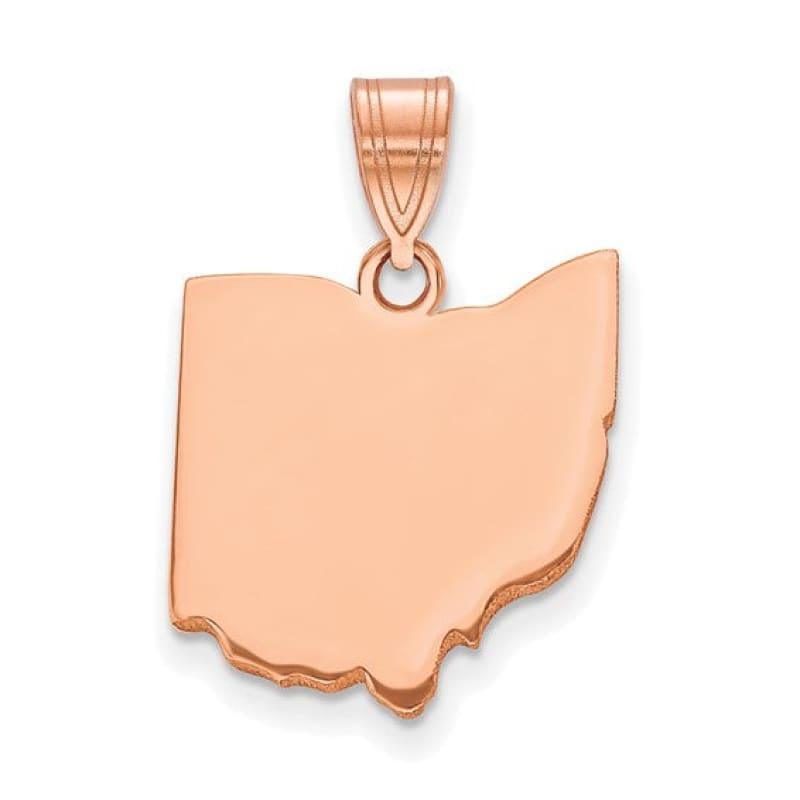 10k Rose Gold Ohio State Pendant - Seattle Gold Grillz