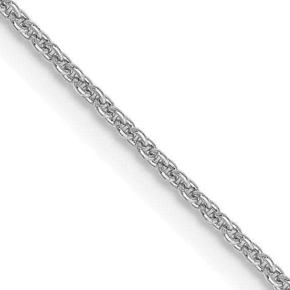 10k White Gold 0.9mm Cable Chain - Seattle Gold Grillz