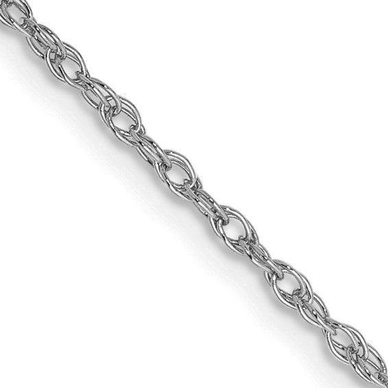 10k White Gold 1.3mm Heavy-Baby Rope Chain - Seattle Gold Grillz
