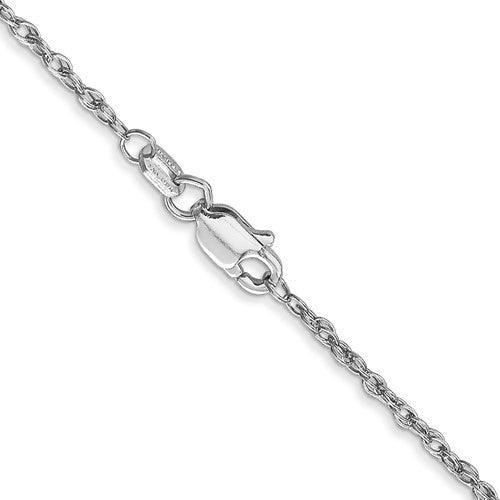 10k White Gold 1.3mm Heavy-Baby Rope Chain - Seattle Gold Grillz