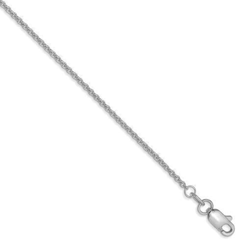 10k White Gold 1.4mm Cable Chain - Seattle Gold Grillz