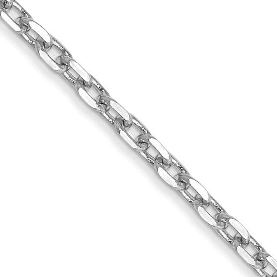 10k White Gold 1.8mm Diamond Cut Cable Chain - Seattle Gold Grillz