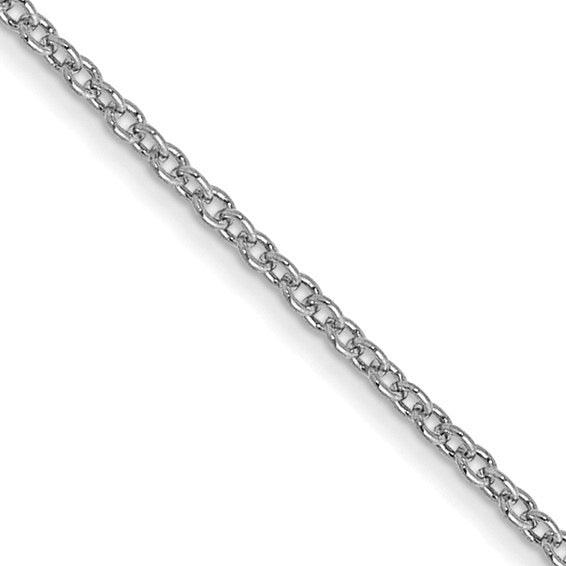 10k White Gold 1mm Cable Chain - Seattle Gold Grillz