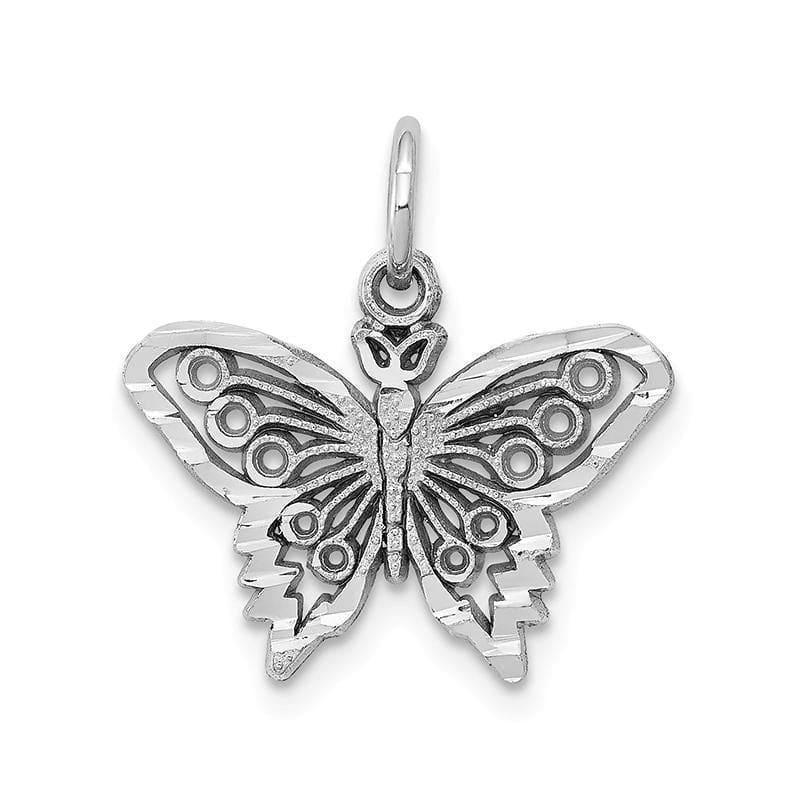 10k White Gold BUTTERFLY CHARM - Seattle Gold Grillz