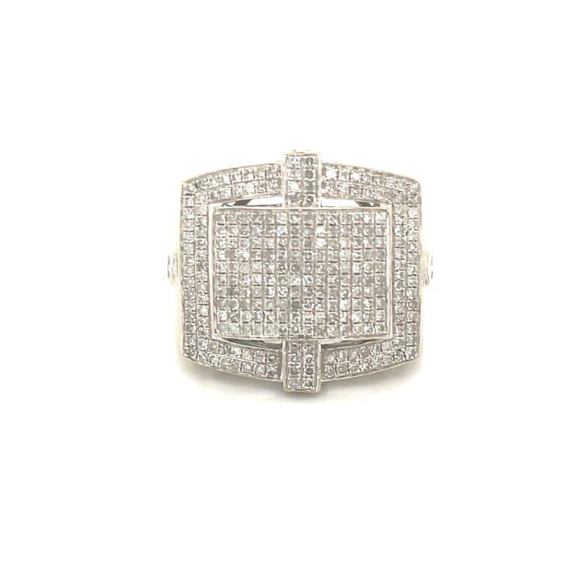 10k White Gold Diamond Ring - Seattle Gold Grillz
