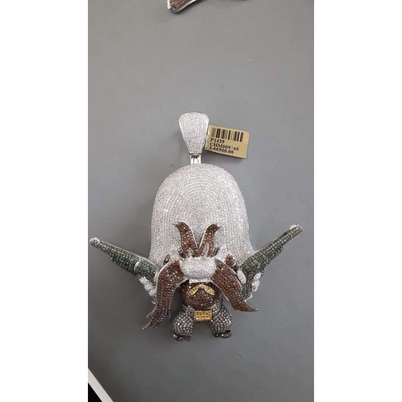 10k White Gold Diamond Yo Simmety Sam - Seattle Gold Grillz