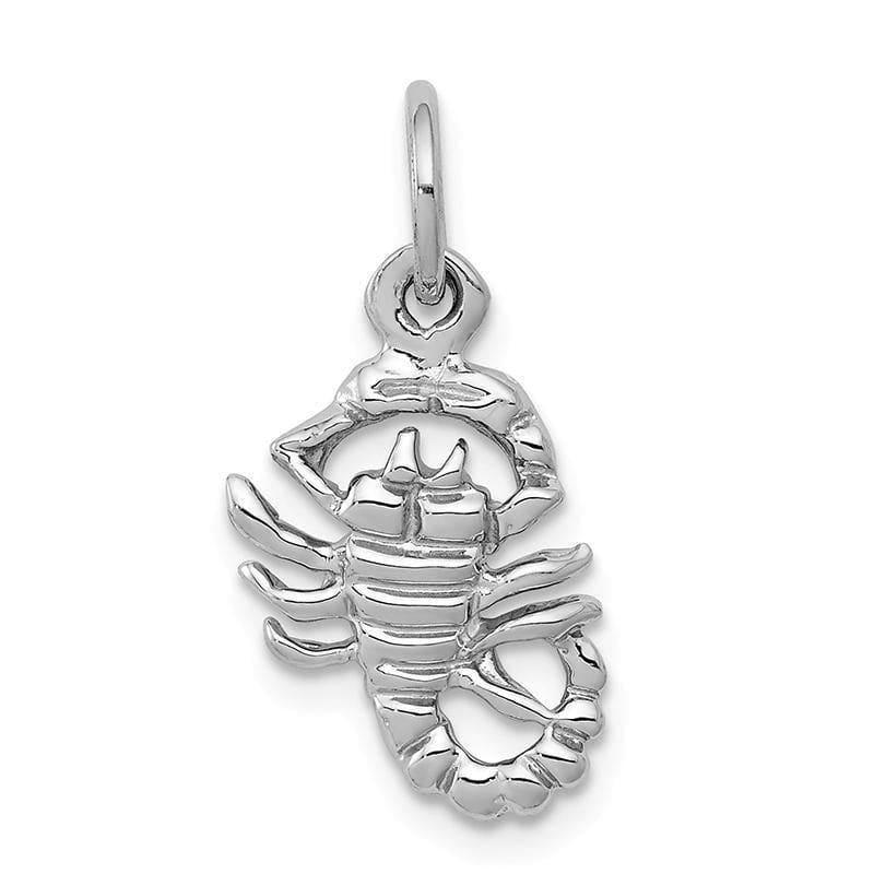 10k White Gold Scorpion Charm - Seattle Gold Grillz