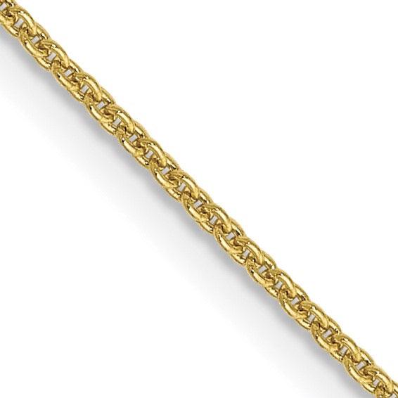 10k Yellow Gold 0.9mm Cable Chain - Seattle Gold Grillz