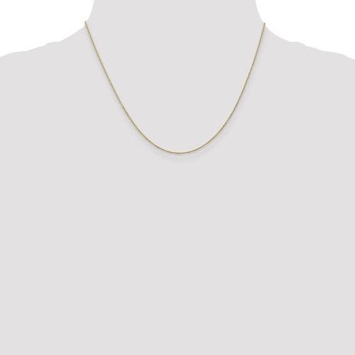 10k Yellow Gold 0.9mm Cable Chain - Seattle Gold Grillz