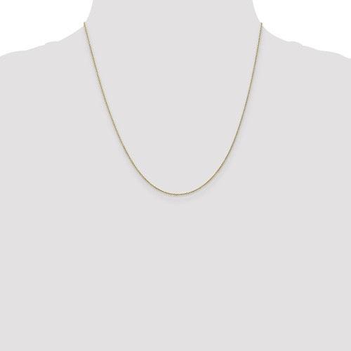 10k Yellow Gold 0.9mm Cable Chain - Seattle Gold Grillz
