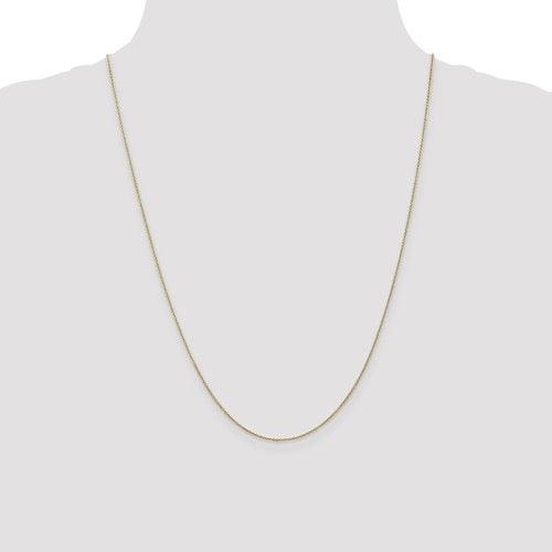 10k Yellow Gold 0.9mm Cable Chain - Seattle Gold Grillz