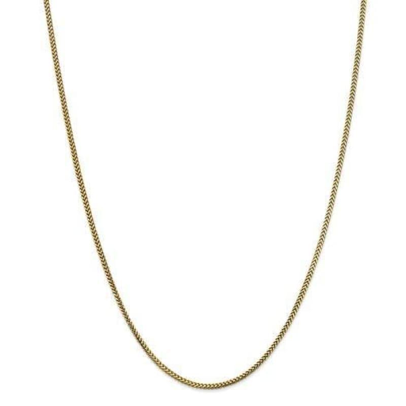 10k Yellow Gold 1.5mm Franco Chain - Seattle Gold Grillz