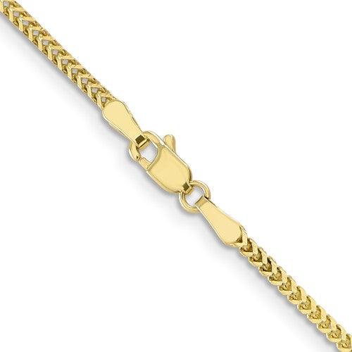 10k Yellow Gold 1.5mm Franco Chain - Seattle Gold Grillz