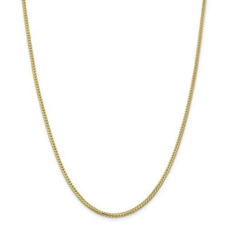 10k Yellow Gold 2.0mm Franco Chain - Seattle Gold Grillz