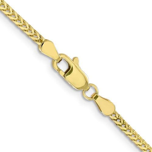10k Yellow Gold 2.0mm Franco Chain - Seattle Gold Grillz