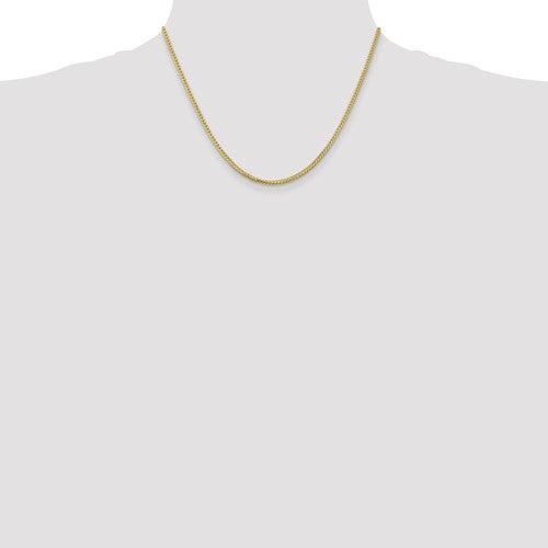 10k Yellow Gold 2.0mm Franco Chain - Seattle Gold Grillz