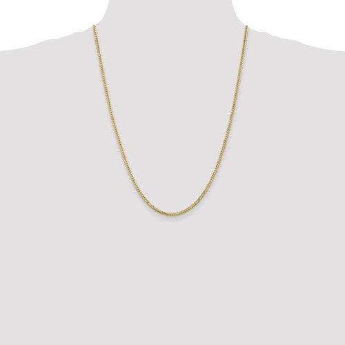10k Yellow Gold 2.0mm Franco Chain - Seattle Gold Grillz