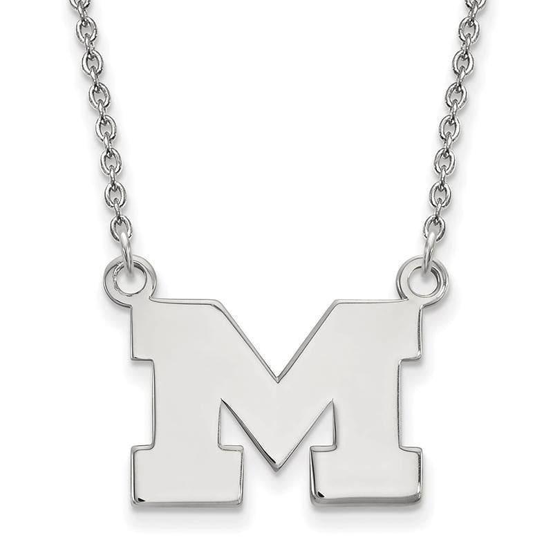 10kw LogoArt Michigan (Univ Of) Small Pendant w-Necklace - Seattle Gold Grillz