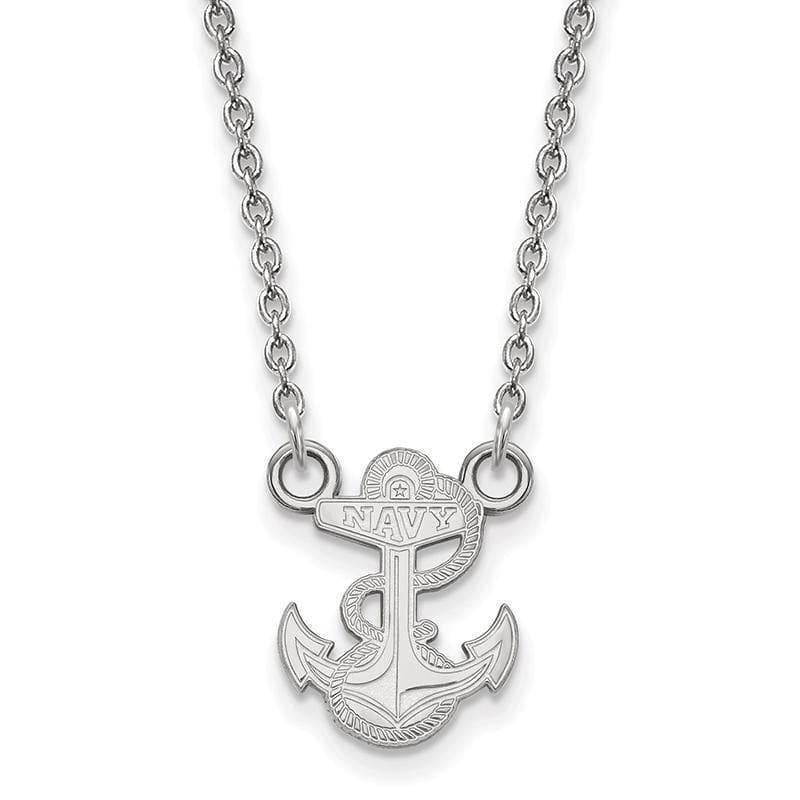 10kw LogoArt Navy Small Pendant w-Necklace - Seattle Gold Grillz