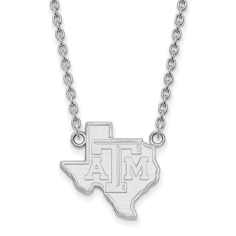 10kw LogoArt Texas A&M University Large Pendant w-Necklace - Seattle Gold Grillz