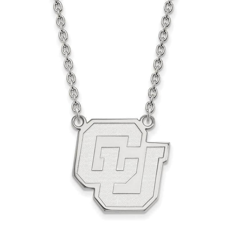 10kw LogoArt University of Colorado Large Pendant w-Necklace - Seattle Gold Grillz