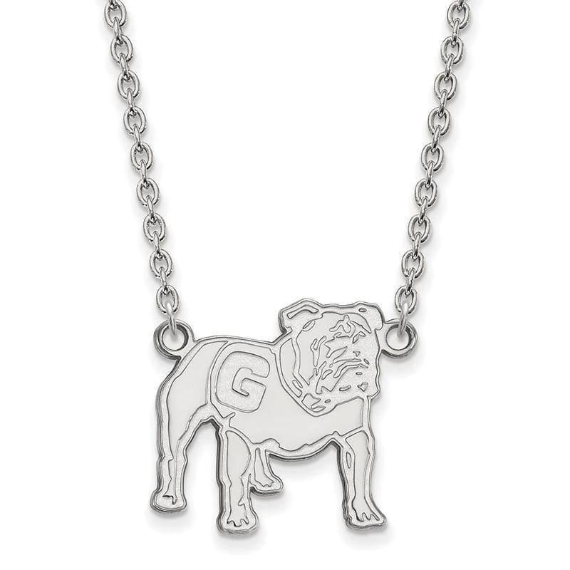 10kw LogoArt University of Georgia Large Pendant w-Necklace - Seattle Gold Grillz