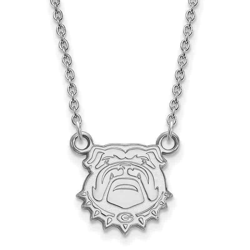 10kw LogoArt University of Georgia Small Pendant w-Necklace - Seattle Gold Grillz