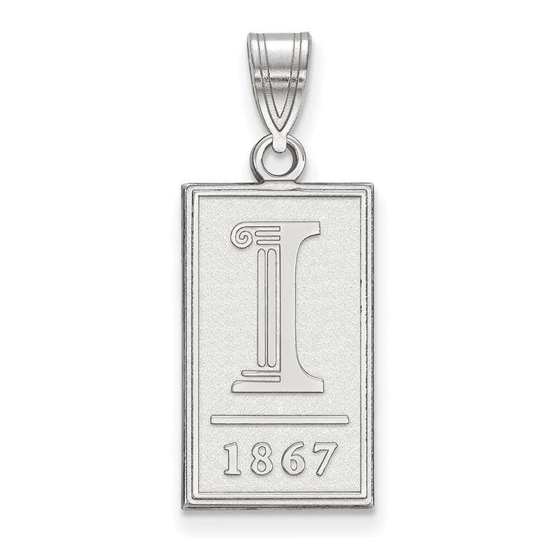 10kw LogoArt University of Illinois Large Pendant - Seattle Gold Grillz