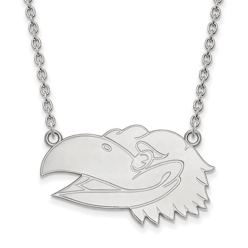 10kw LogoArt University of Kansas Large Pendant w-Necklace - Seattle Gold Grillz