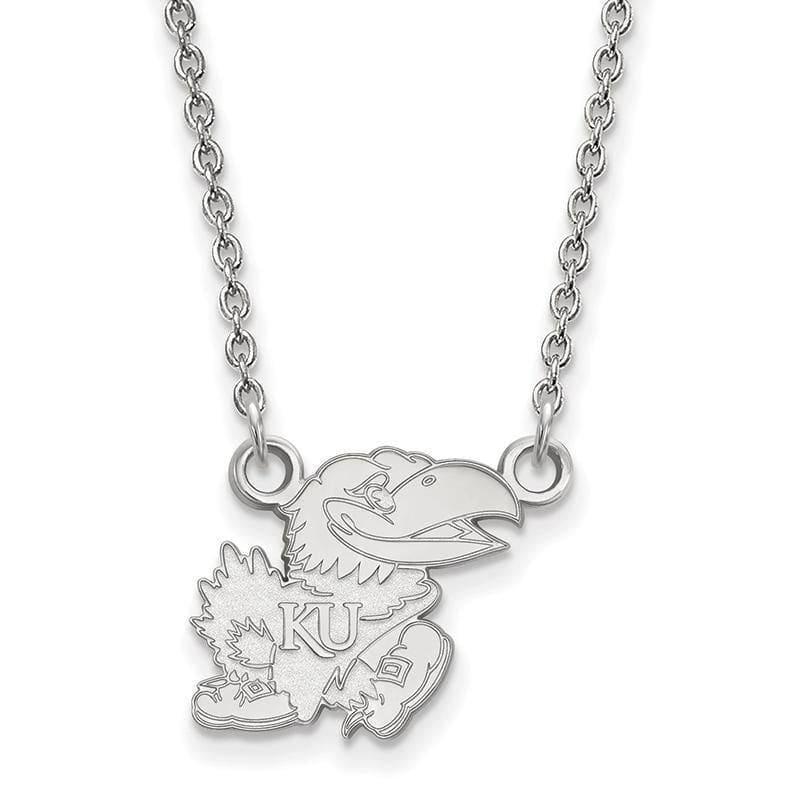 10kw LogoArt University of Kansas Small Pendant w-Necklace - Seattle Gold Grillz