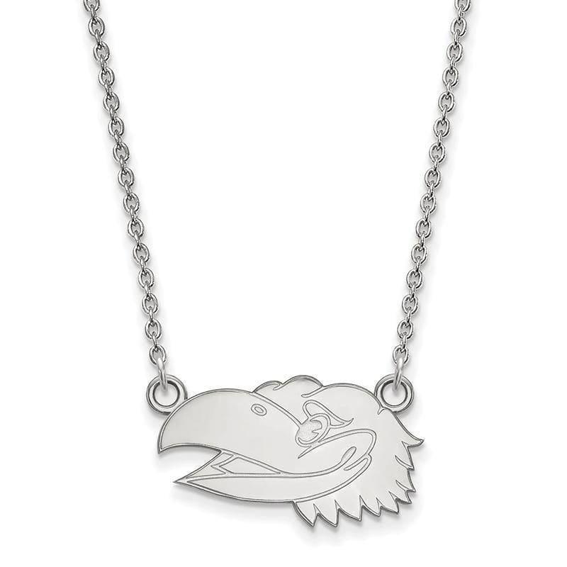 10kw LogoArt University of Kansas Small Pendant w-Necklace - Seattle Gold Grillz