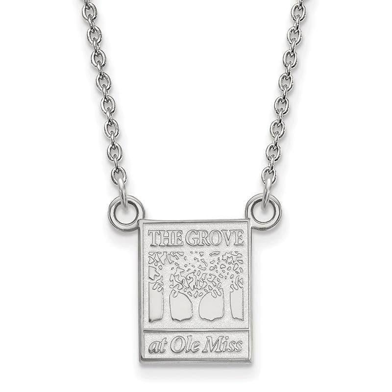 10kw LogoArt University of Mississippi Small Pendant w-Necklace - Seattle Gold Grillz