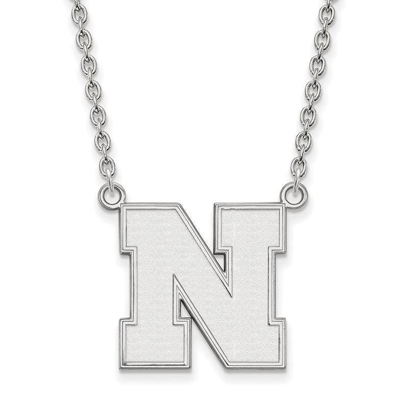 10kw LogoArt University of Nebraska Large Pendant w-Necklace - Seattle Gold Grillz
