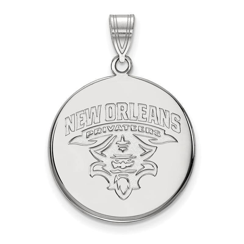 10kw LogoArt University of New Orleans Large Disc Pendant - Seattle Gold Grillz