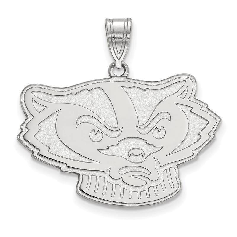 10kw LogoArt University of Wisconsin Large Pendant - Seattle Gold Grillz