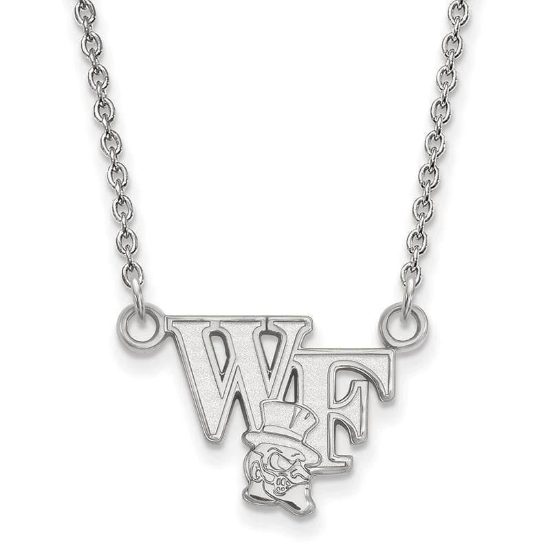 10kw LogoArt Wake Forest University Small Pendant w-Necklace - Seattle Gold Grillz