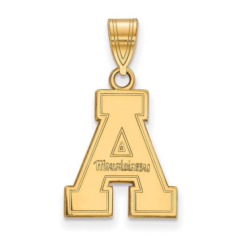 10ky LogoArt Appalachian State University Medium Pendant - Seattle Gold Grillz
