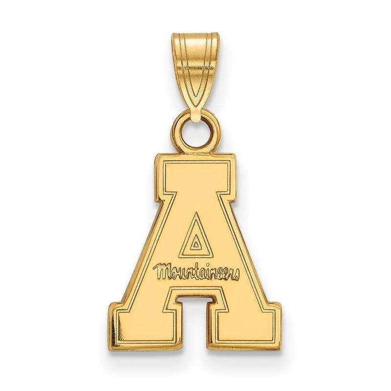 10ky LogoArt Appalachian State University Small Pendant - Seattle Gold Grillz