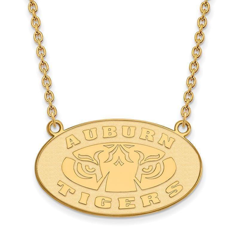 10ky LogoArt Auburn University Large Pendant w-Necklace - Seattle Gold Grillz