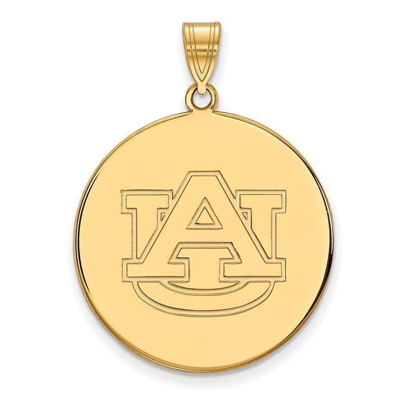 10ky LogoArt Auburn University XL Disc Pendant - Seattle Gold Grillz