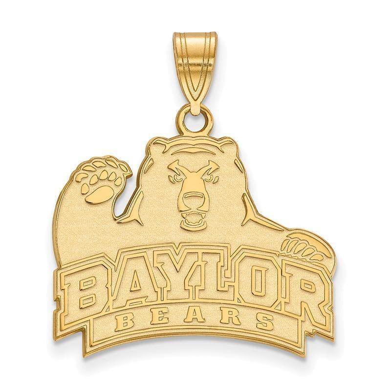 10ky LogoArt Baylor University Large Pendant - Seattle Gold Grillz