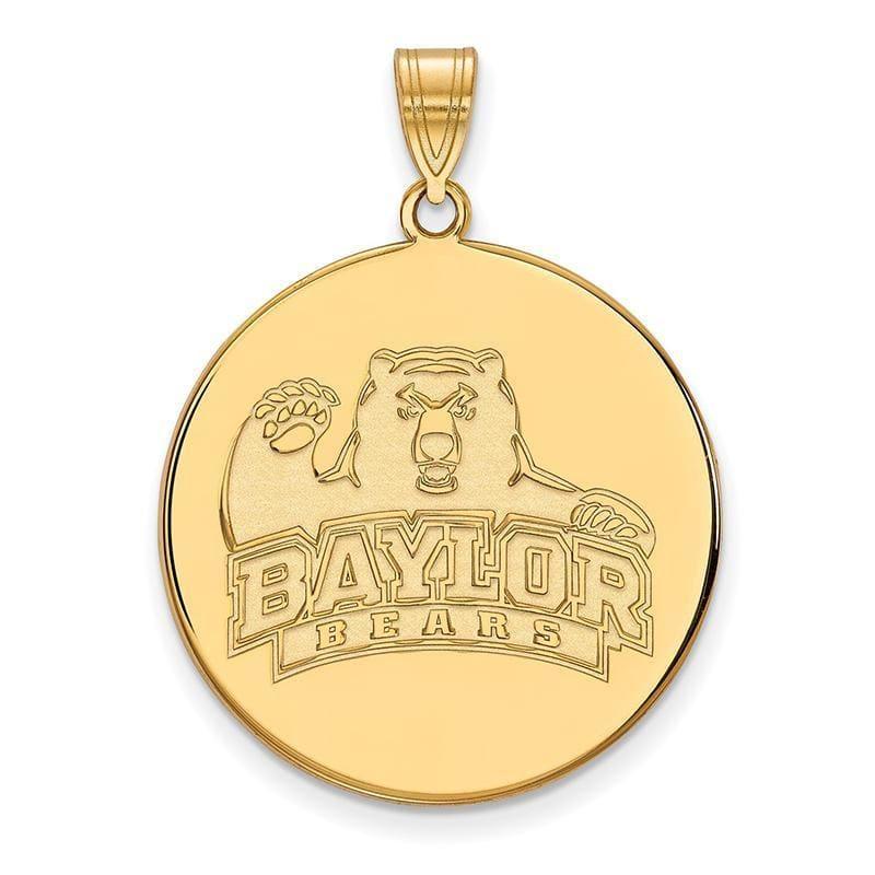 10ky LogoArt Baylor University XL Disc Pendant - Seattle Gold Grillz