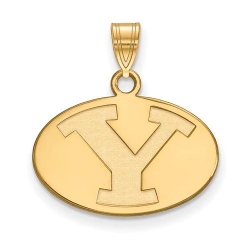 10ky LogoArt Brigham Young University Small Pendant - Seattle Gold Grillz