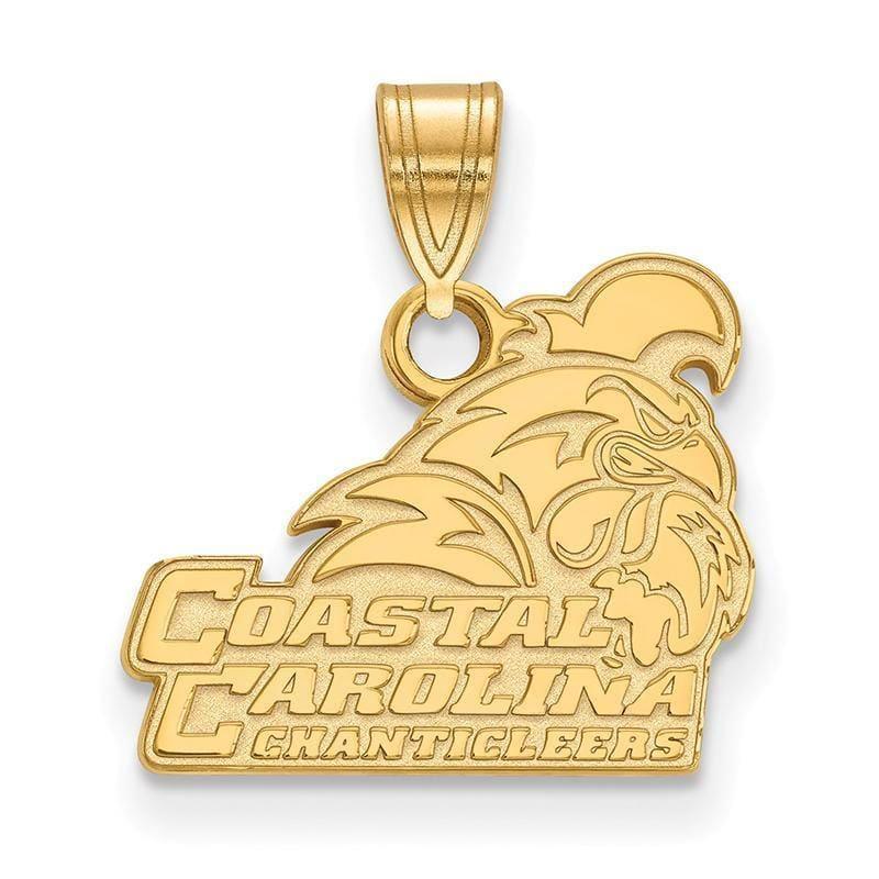 10ky LogoArt Coastal Carolina University Small Pendant - Seattle Gold Grillz