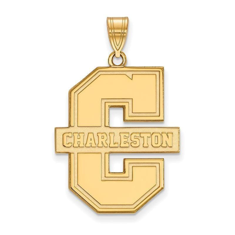 10ky LogoArt College of Charleston XL Pendant - Seattle Gold Grillz