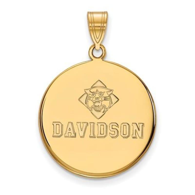 10ky LogoArt Davidson College Large Disc Pendant - Seattle Gold Grillz